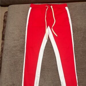Men’s Fashion Nova Red Jogger Style Pants